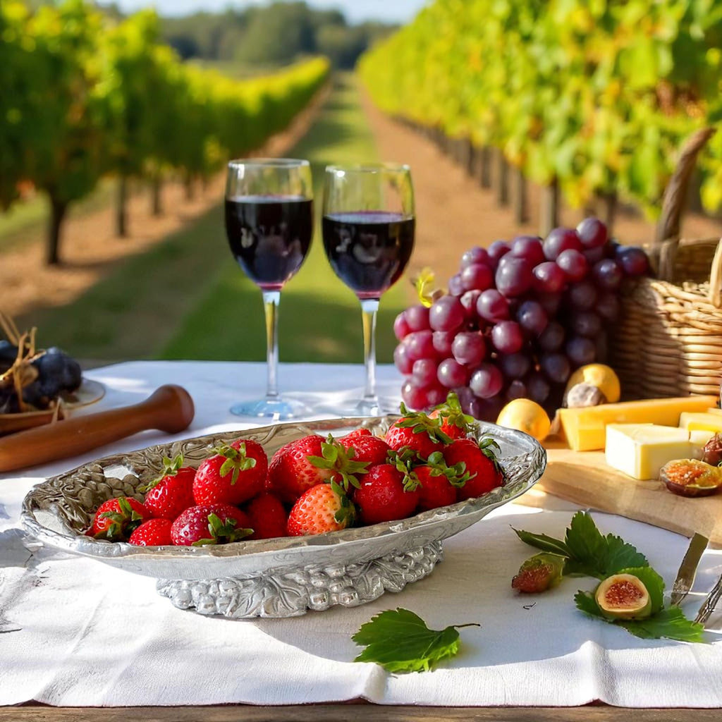 Grape Footed Side Dish | Elegant Table Décor & Entertaining Accent