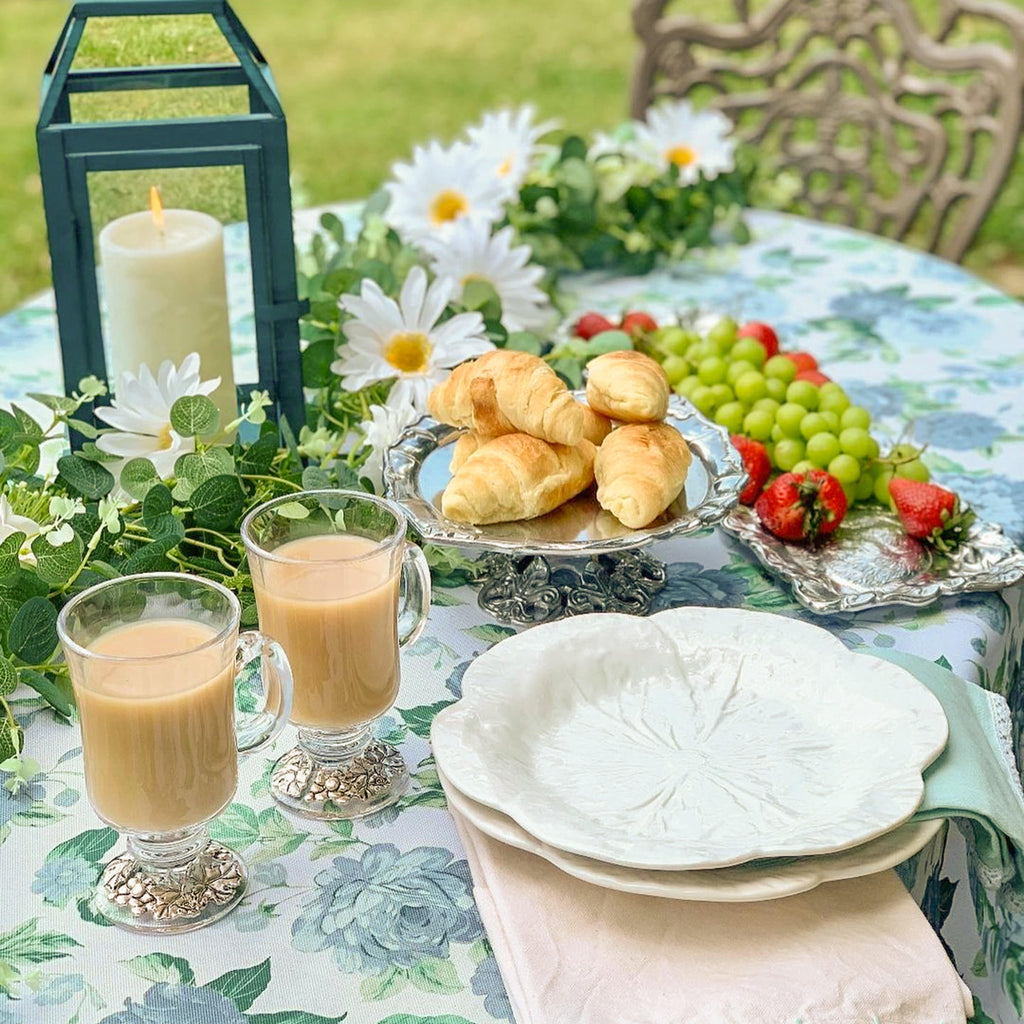 Grape Design Glass Mug Vineyard Accent