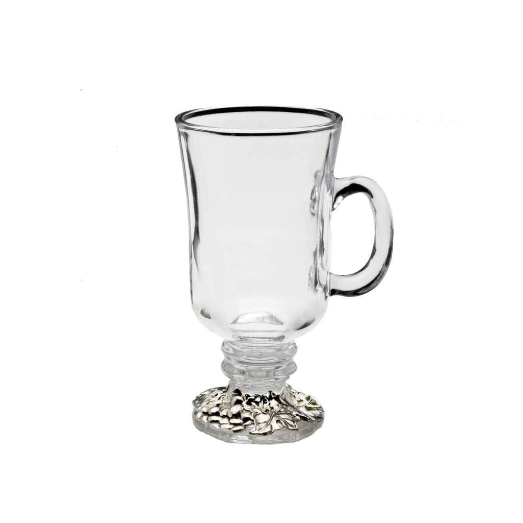 Grape Design Glass Mug Vineyard Accent