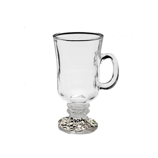 Grape Design Glass Mug Vineyard Accent