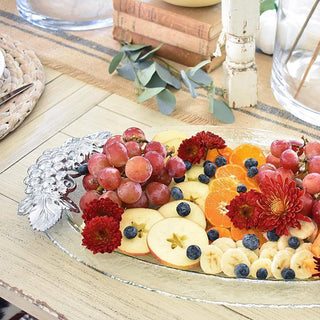 Grape Glass Platter | Elegant Table Décor & Entertaining Accent