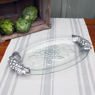 Grape Glass Platter | Elegant Table Décor & Entertaining Accent