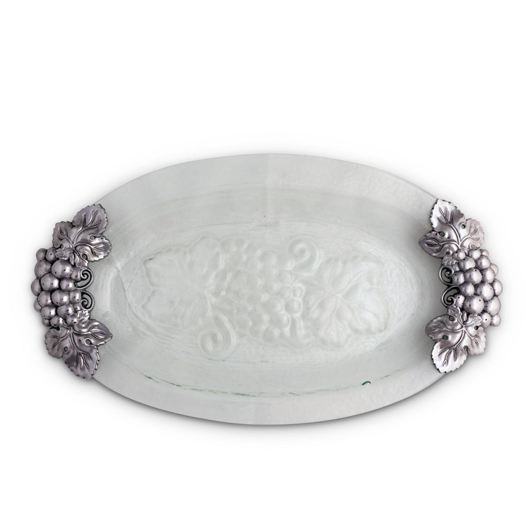 Grape Glass Platter | Elegant Table Décor & Entertaining Accent