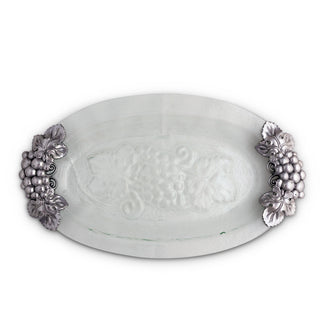 Grape Glass Platter | Elegant Table Décor & Entertaining Accent