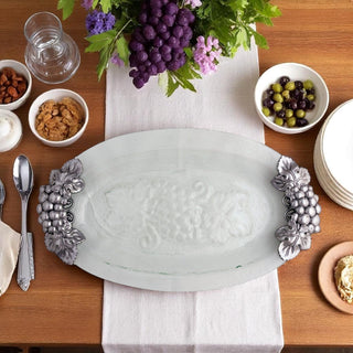Grape Glass Platter | Elegant Table Décor & Entertaining Accent