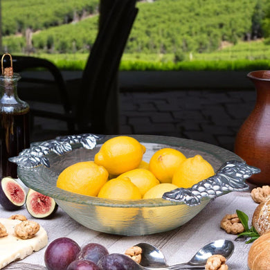 Grape Glass Salad Bowl | Elegant Table Décor & Entertaining Accent