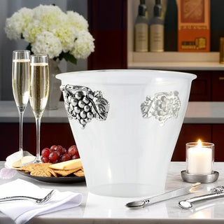 Grape Handle Ice Bucket Vineyard Bar Accent