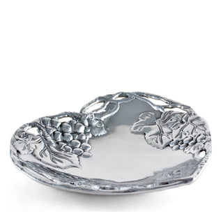 Grape Heart Coupe Tray Vineyard Accent