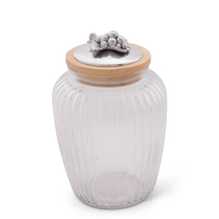 Grape Knob Glass Canisters Decorative Accent