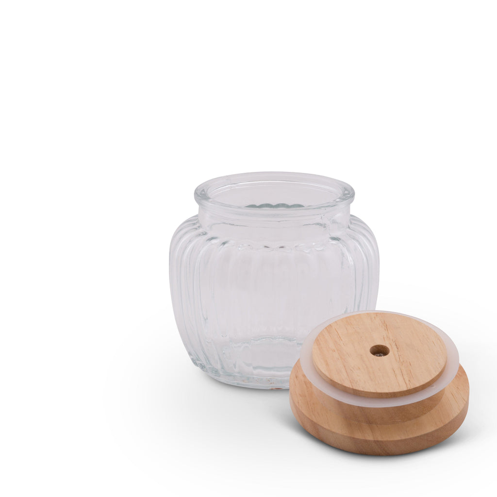 Grape Knob Glass Canisters Decorative Accent