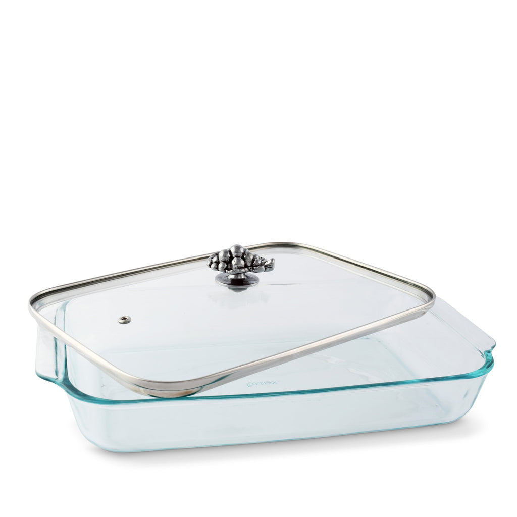 Grape Lid with Pyrex 3-Qt Baking Dish | Elegant Bakeware
