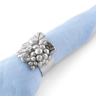 Grape Napkin Rings Set of 4 Vineyard Accent
