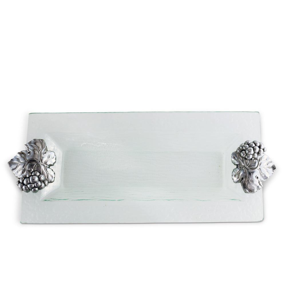 Sculpted Grape Oblong Tray | Classic Entertaining Accent