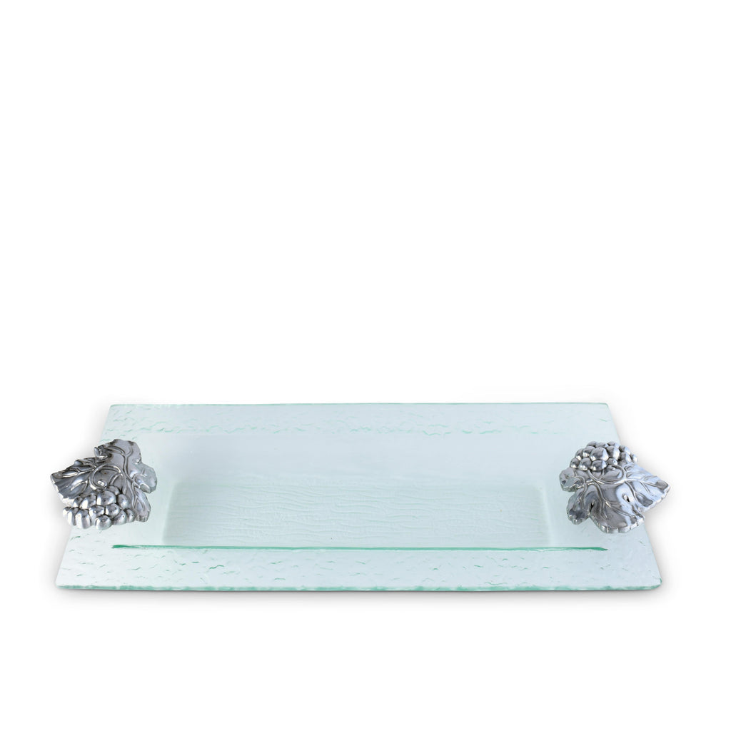Sculpted Grape Oblong Tray | Classic Entertaining Accent