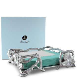 Grape Open Vine Napkin Box Vineyard Table Accent