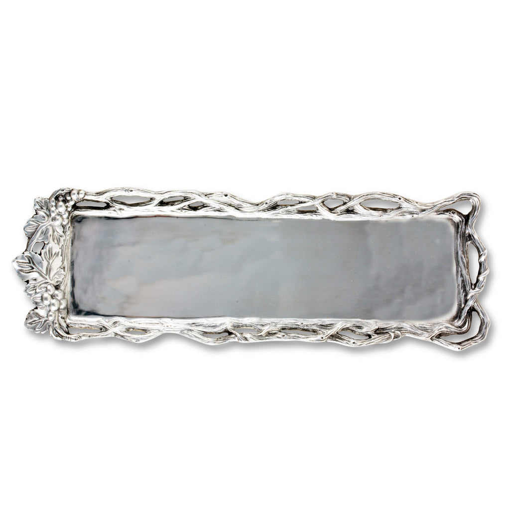 Grape Open Vine Oblong Tray Vineyard Accent