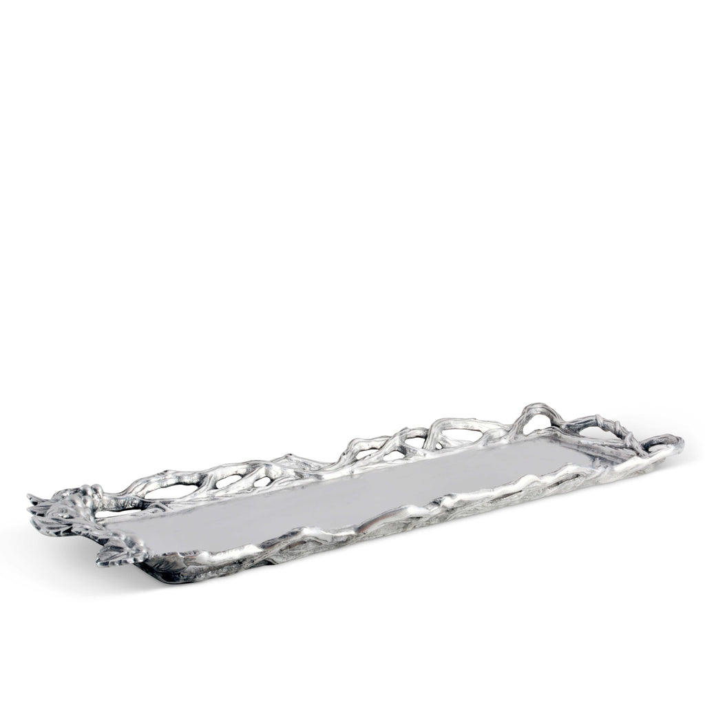 Grape Open Vine Oblong Tray Vineyard Accent