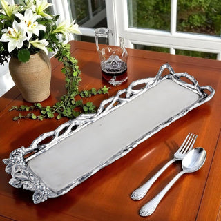 Grape Open Vine Oblong Tray Vineyard Accent