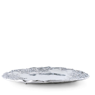 Sculpted Grape Oval Platter | Elegant Dining Centerpiece
