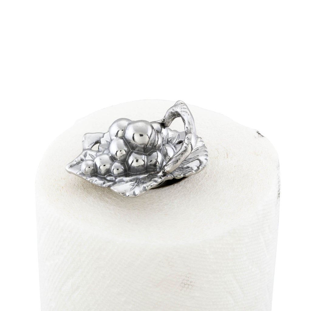 Sculpted Grape Paper Towel Holder | Refined Kitchen Elegance