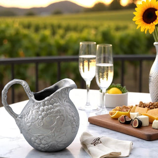 Sculpted Grape Pitcher – Small | Graceful Tabletop Detail