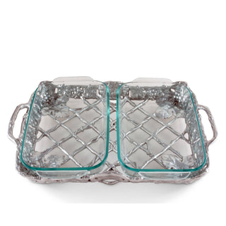 Sculpted Grape Pyrex Holder 2-Qt | Refined Baking Presentation