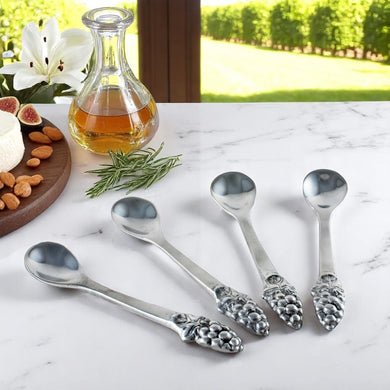 Grape Spoon Set of 4 Vineyard Table Accent
