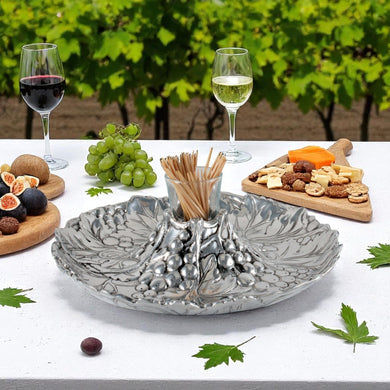 Grape Tidbit Tray Vineyard Serving Accent