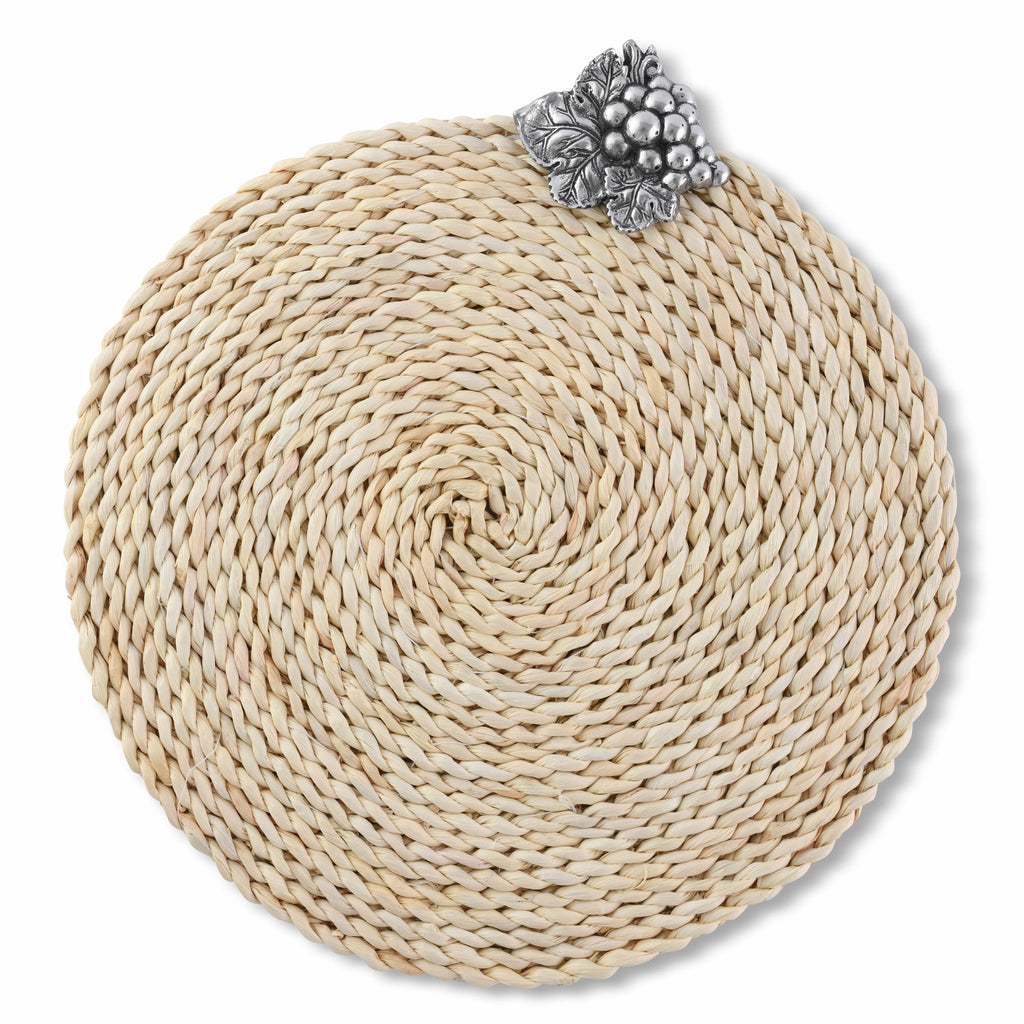 Grape Vineyard seagrass Placemats Set of 4 Table Accent