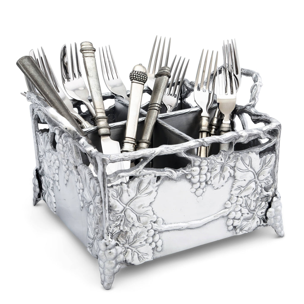 Grapevine Flatware Caddy Vineyard Table Accent