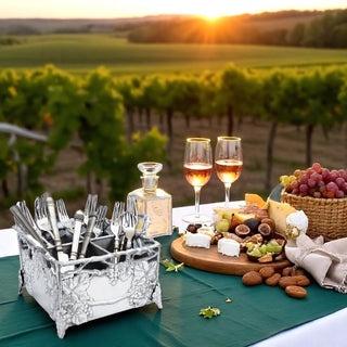 Grapevine Flatware Caddy Vineyard Table Accent