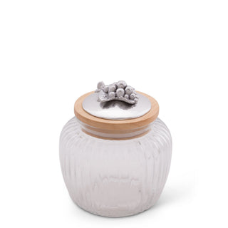 Grape Knob Glass Canisters Decorative Accent