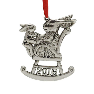 Bunny Annual All-Metal Christmas Ornament