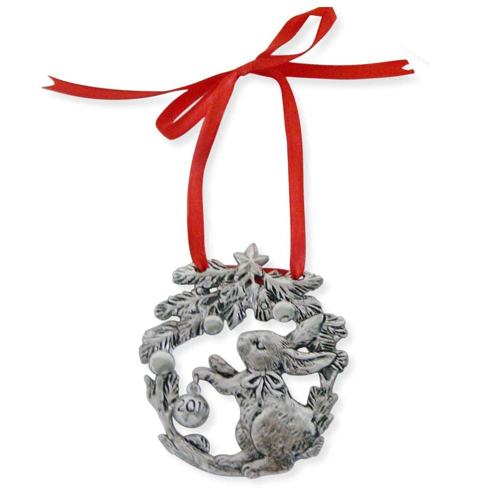 Bunny Annual All-Metal Christmas Ornament