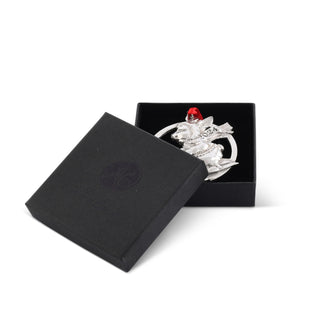 2024 Bunny Alpine Skiing Aluminum Ornament