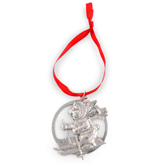 2024 Bunny Alpine Skiing Aluminum Ornament