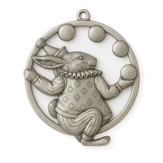 2025 Bunny Circus Pewter Ornament Collectible