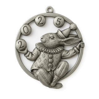 2025 Bunny Circus Pewter Ornament Collectible