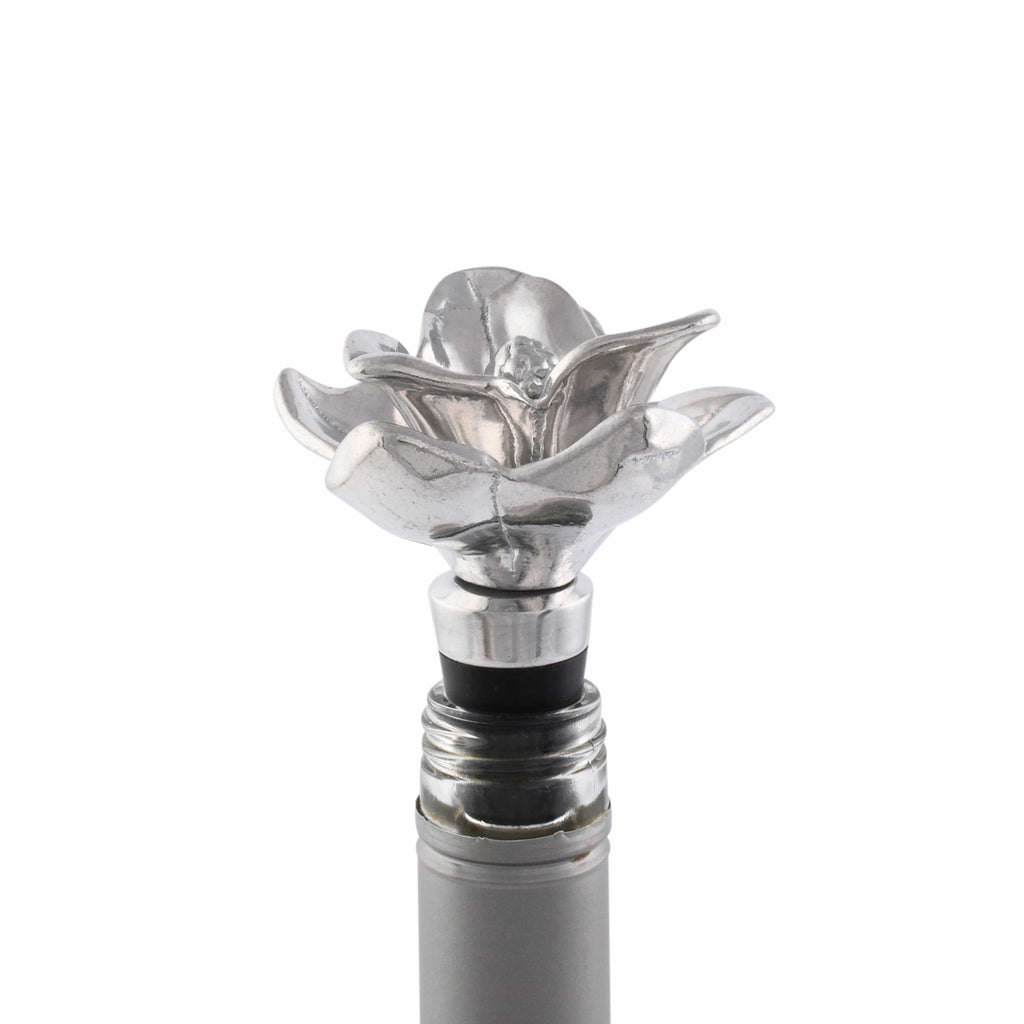 Magnolia Bottle Stopper Floral Bar Accent