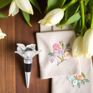 Magnolia Bottle Stopper Floral Bar Accent