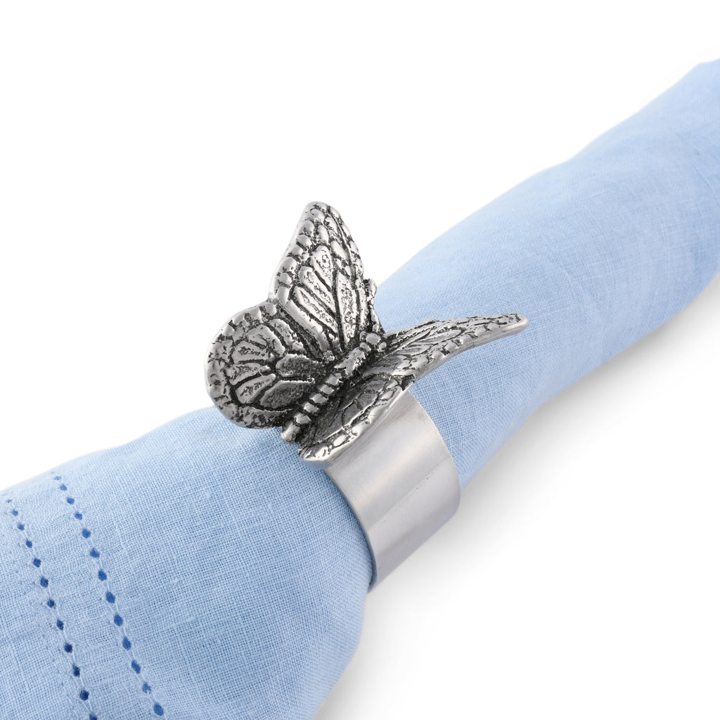 Butterfly Napkin Rings Set of 4