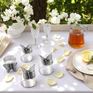 Butterfly Napkin Rings Set of 4