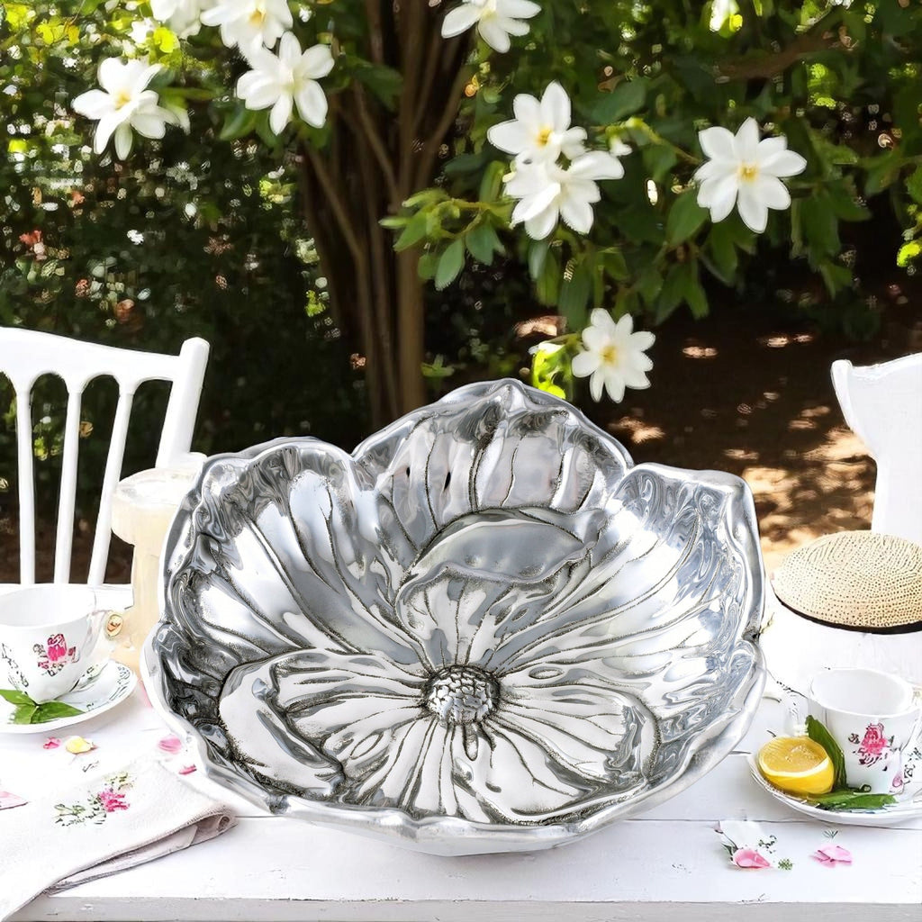 Magnolia 10 Inch Bowl Floral Table Accent