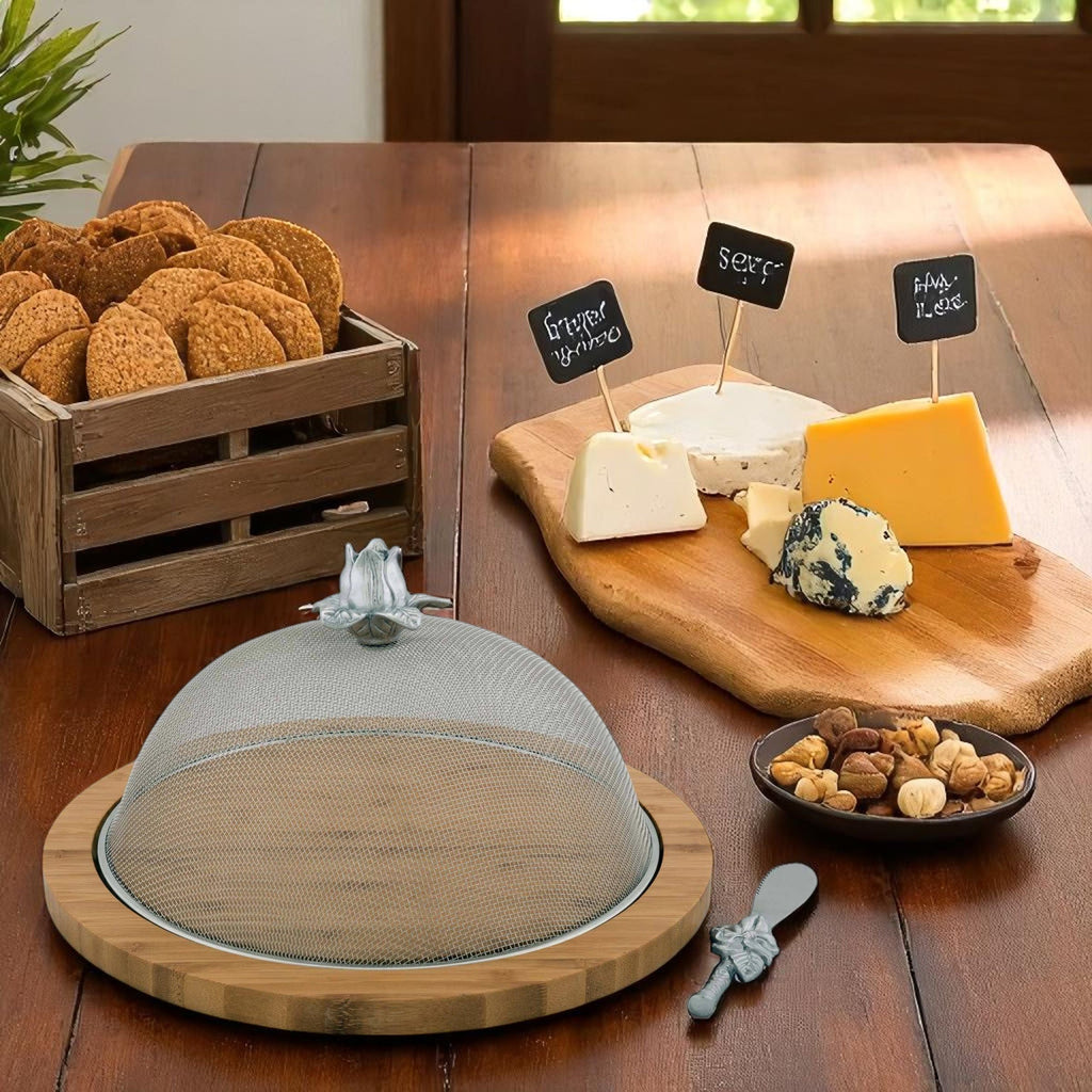 Magnolia Picnic Cheese Board & Spreader Set