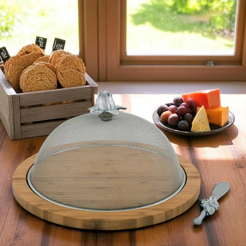 Magnolia Picnic Cheese Board & Spreader Set