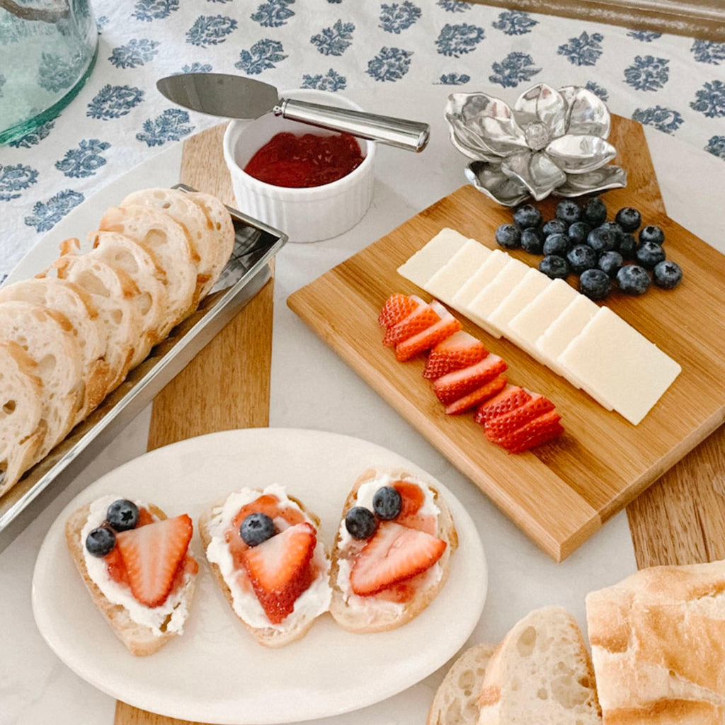Magnolia Bamboo Cheese Board & Spreader Set
