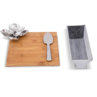 Magnolia Bamboo Cheese Board & Spreader Set