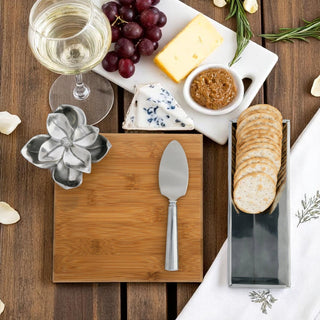Magnolia Bamboo Cheese Board & Spreader Set