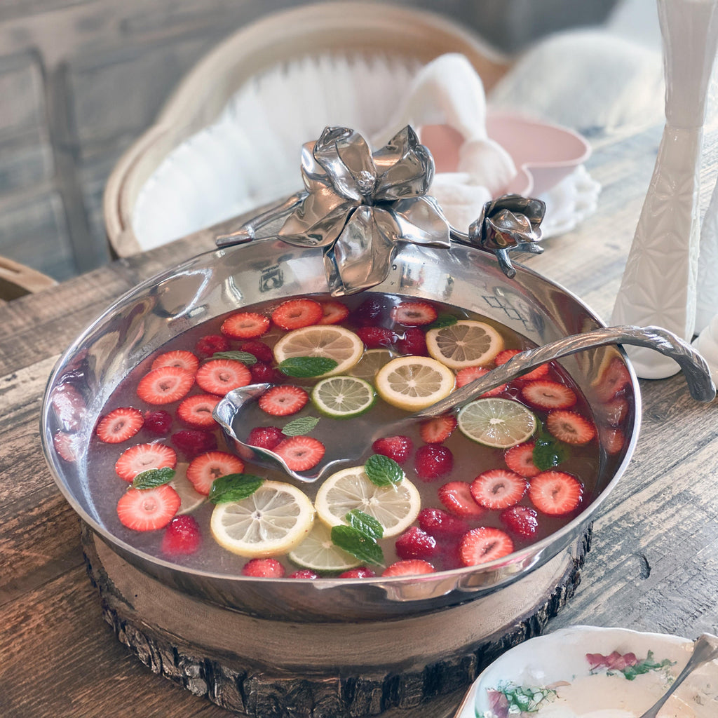 Magnolia Bowl Floral Table Centerpiece