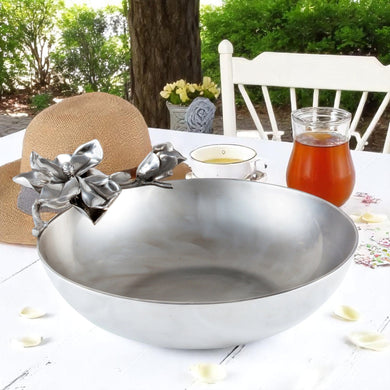 Magnolia Bowl Floral Table Centerpiece